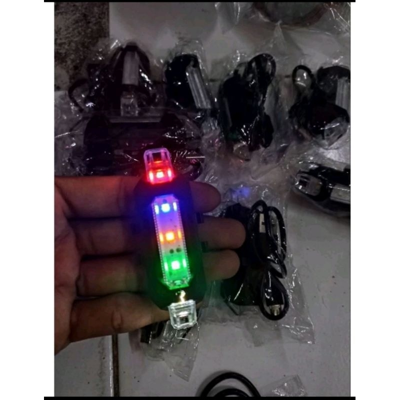 Lampu Layangan Warna Warni Bisa Dicas lampu sepeda charger