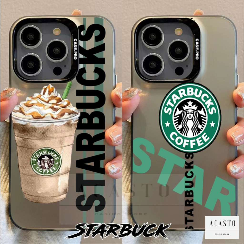 AC004 SILICONE CASE CASING IMD MACARON MOTIF ST4RBUCK FOR OPPO A5S A7 A12 A11K A3S A1K A15 A15S A16 