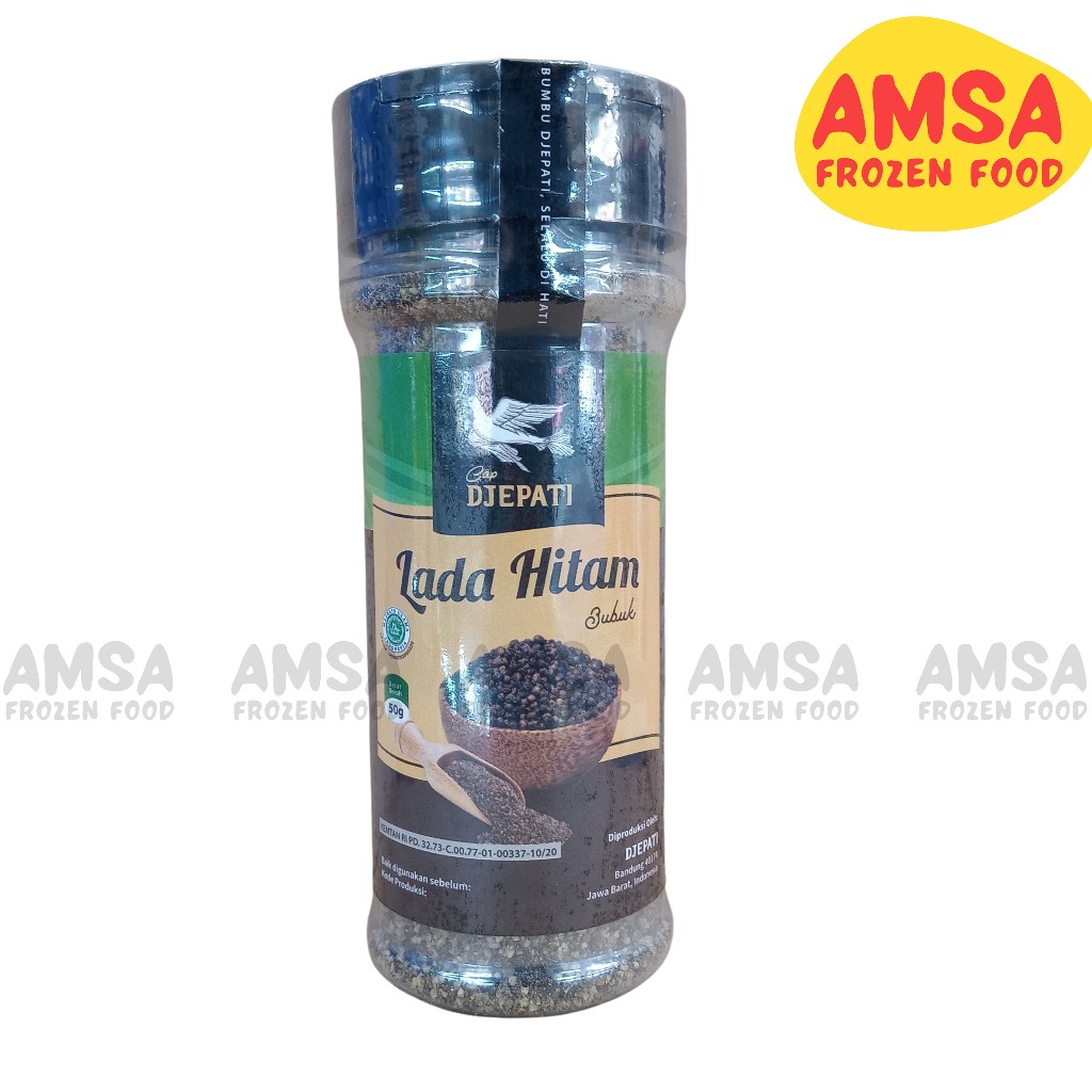 

Cap Djepati Lada Hitam Bubuk Botol Premium 50 Gr