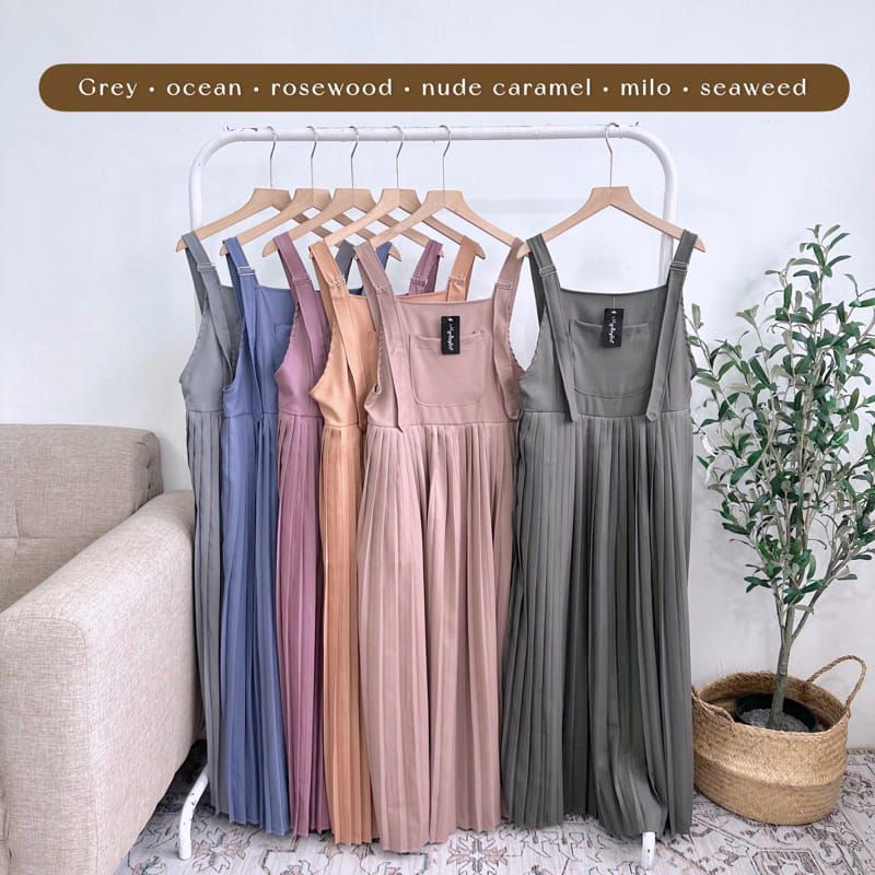 SALE Overall Yuna Plisket / Overall By Yuna Fashion / Overall Kekinian