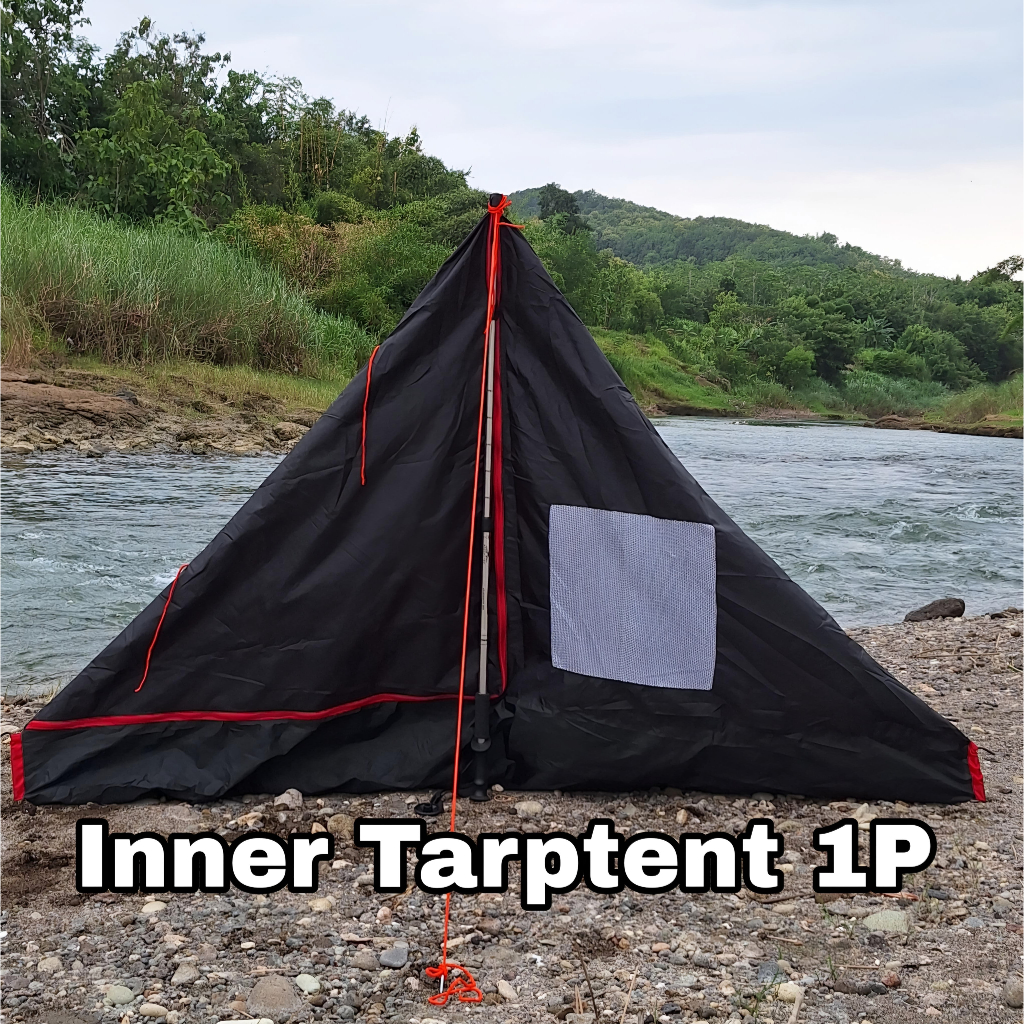 Ready Inner Tarp Tent 1P Waterproof Bonus Tali & Pasak Ori