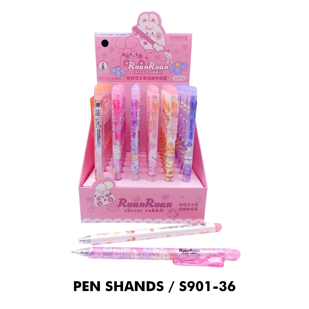 

SHANDS BALLPOINT GEL FANCY ERASABLE S901-36 - GEL PEN BISA DIHAPUS KARAKTER VIRAL