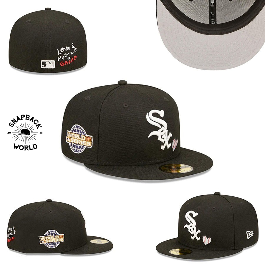 Chicago White Sox Love World Seri Fitted cap import topi snapback