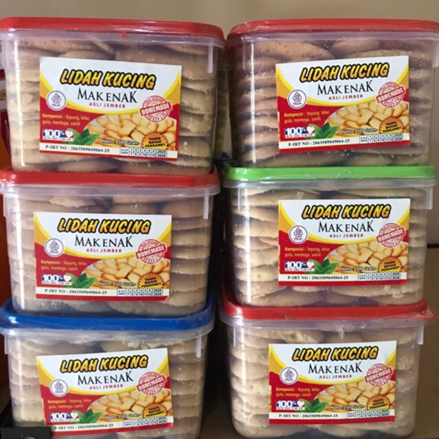 ❤️gerai snack jatim❤️ LIDAH KUCING MAK ENAK asli jember 500gr