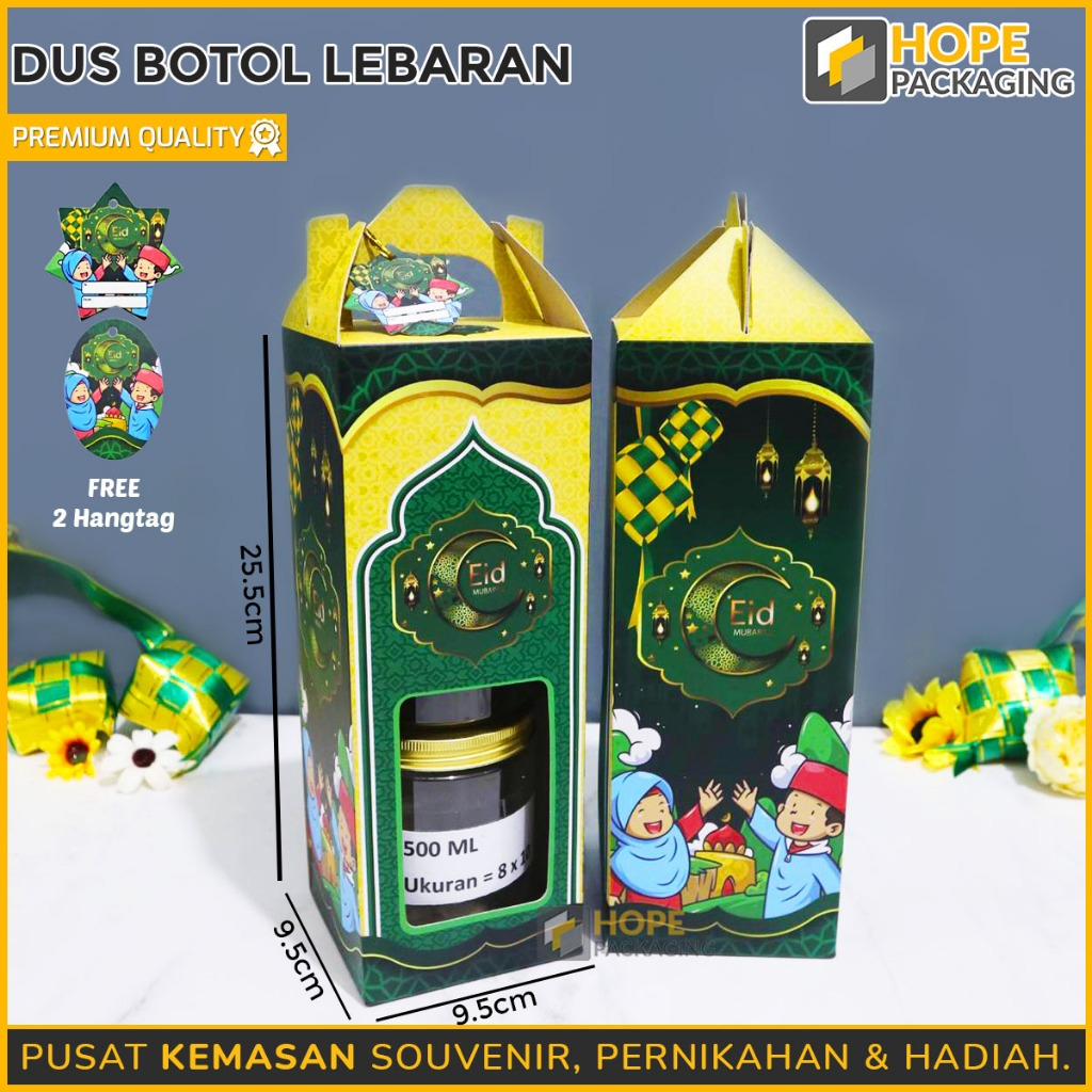 

Paper Bag Botol Edisi Idul Fitri/lebaran / Tas Botol / Paper Bag Souvenir Toples Jar 500 ml / Paper Toples / Paper Box Tumbler / Tas Jinjing /