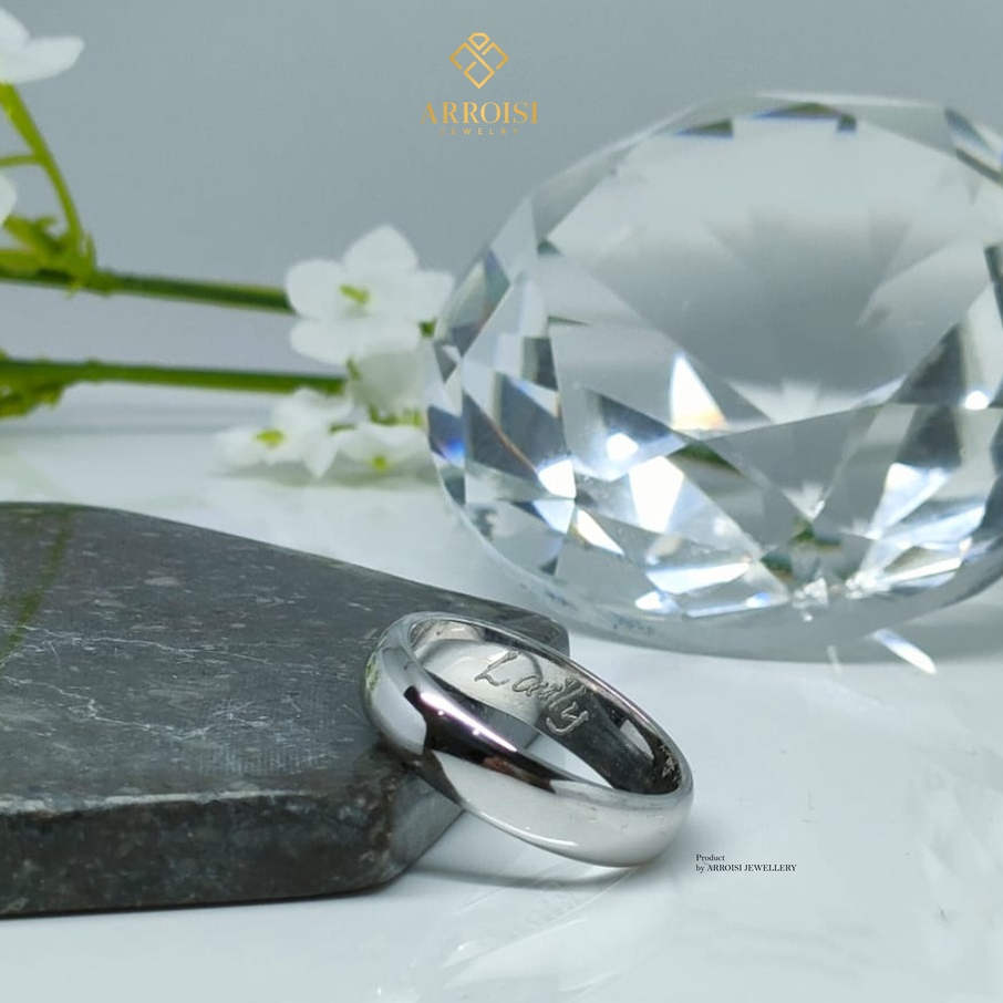 Cincin Single Perak Pria Cincin Tunangan Solo