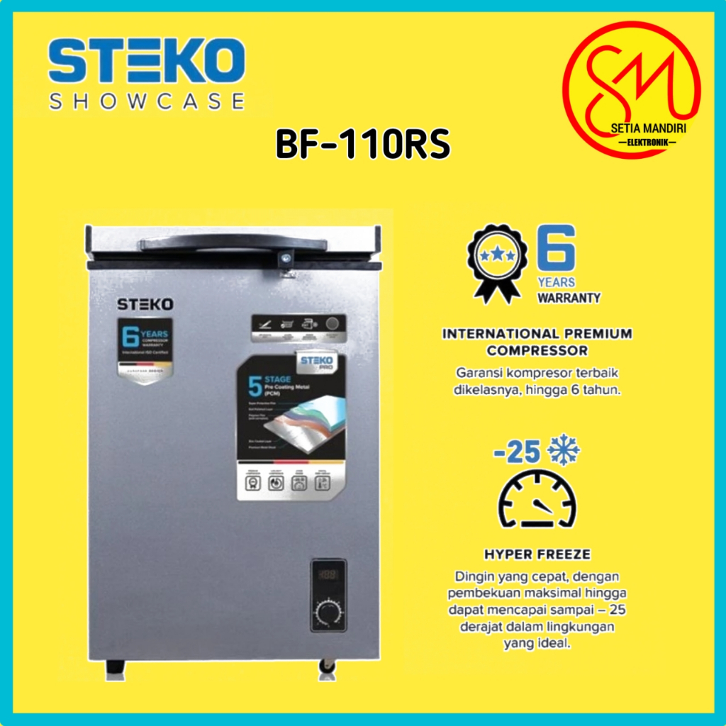 STEKO BF110RS Chest Freezer 100L BF 110 RS Cooler Box 100 Liter BF-110RS