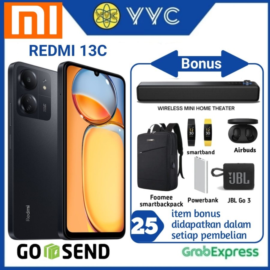 HP REDMI 13C RAM 6GB INTERNAL 128GB - GARANSI RESMI