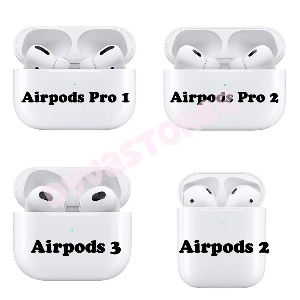Apple AirPods Pro 1/ AirPods Pro 2 /AirPods 2/AirPods 3 With Wireless Charging Case Second Original 100% Mulus ex internasional bergaransi