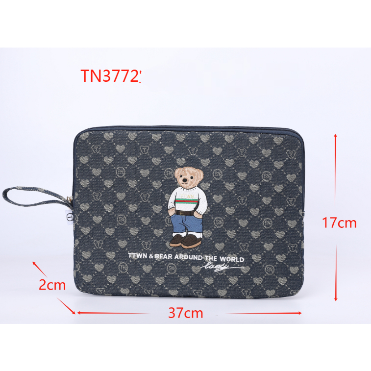 TTWN BEAR ORIGINAL TN3772 TAS CLUTCH TERBARU - TAS TTWN BEAR
