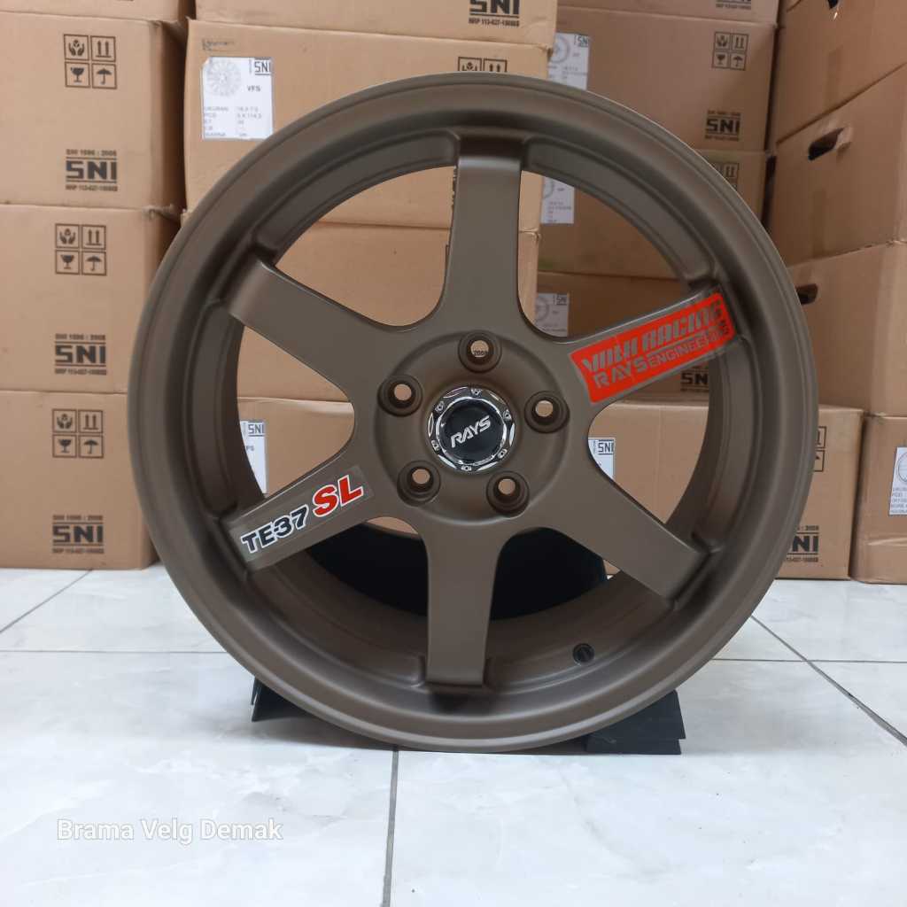 1 SET VELG BARU TE37  R17 H5 vcd 114 lbr 7 rt ET 35  Warna Bronze