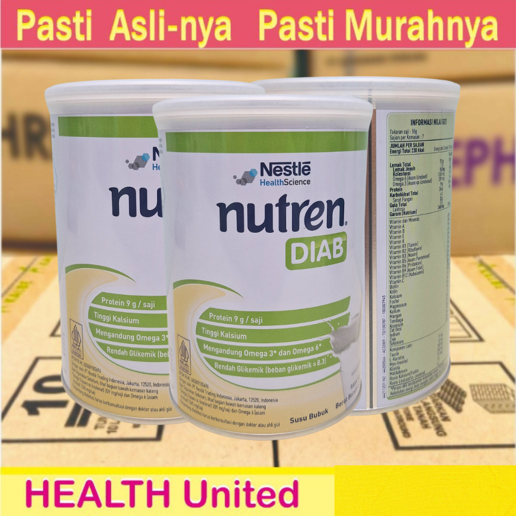 

Nutren Diab 400gr (Susu Untuk Tetap Aktif dan Bantu Jaga Kestabilan Gula Darah)