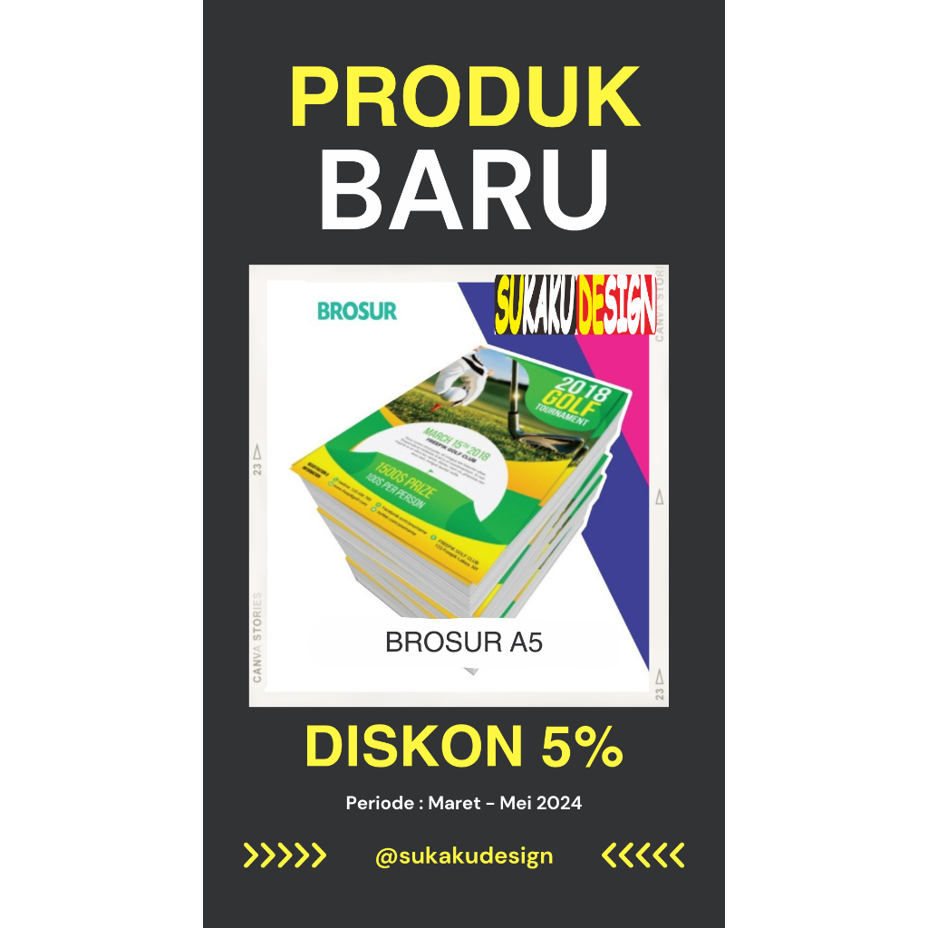 

Cetak Brosur 500 PCS A5 Full Color AP 150 gr - CETAK 1 SISI ATAU 2 SISI