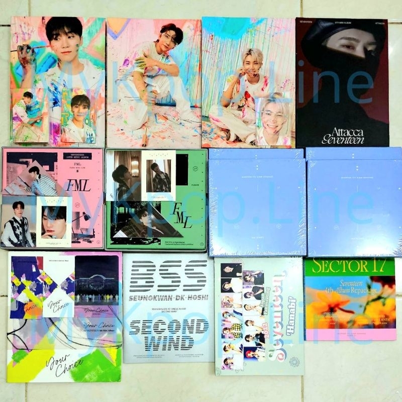 Album Seventeen FTS Attacca Sector17 Your Choice Photobook Hanabi Official SVT Binder Carat Carver F