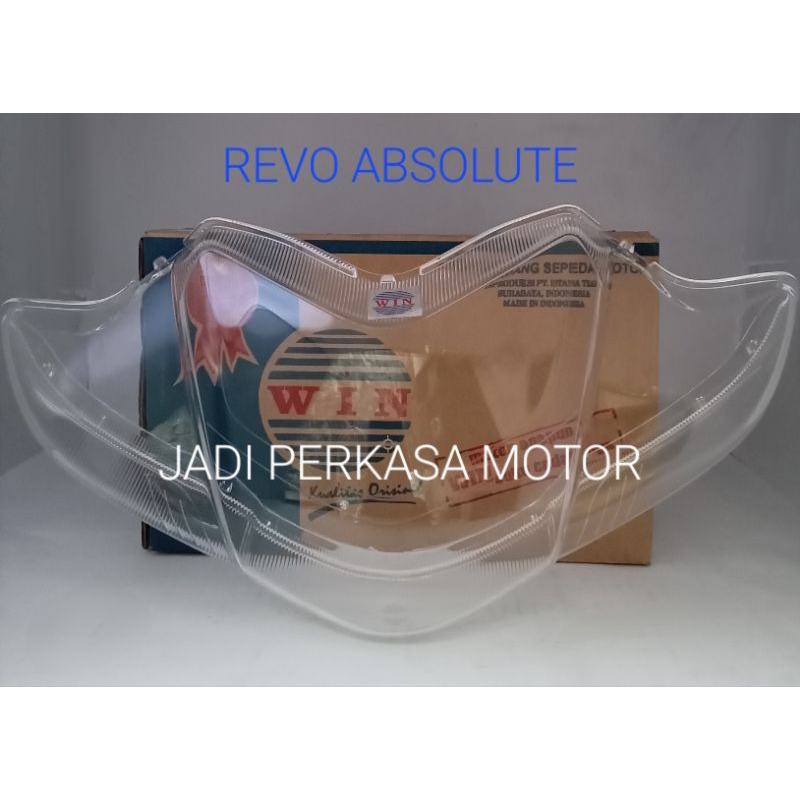 "WIN" MIKA LAMPU DEPAN MOTOR REVO ABSOLUTE