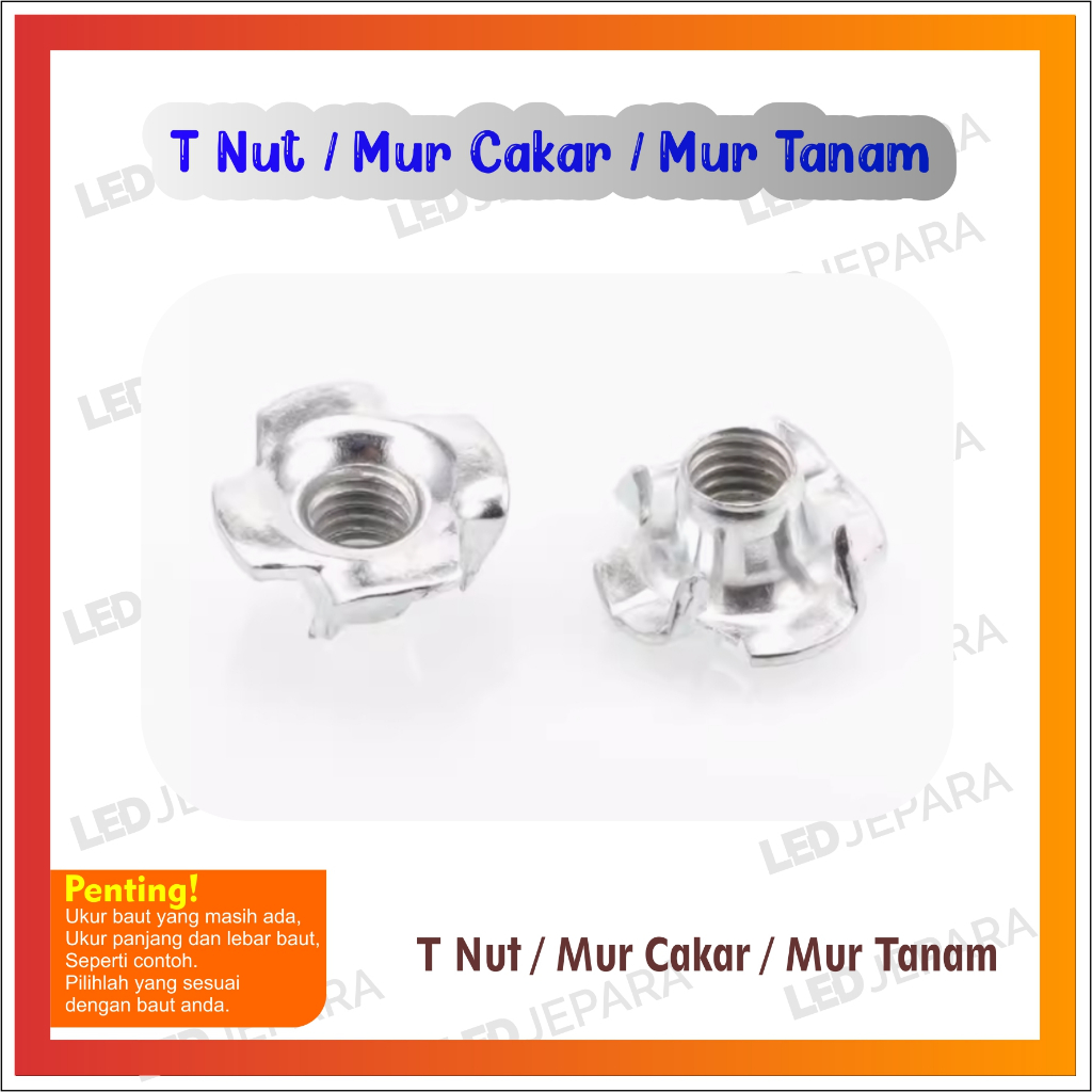 Mur Cakar T Nut Mur Tanam