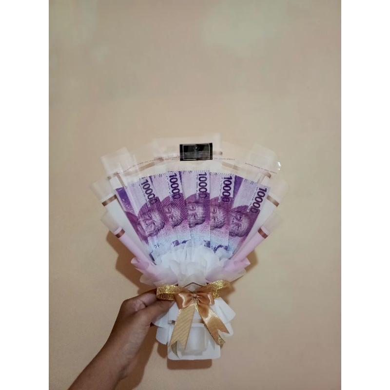 Kerangka Buket Uang 5 lembar | Buket Angpao 5 lembar | Bouquet Money | Buket Lebaran | Buket Uang