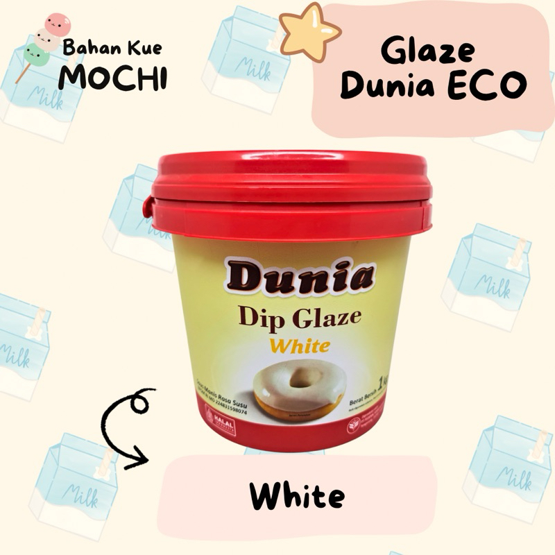 

Dunia Dip Glaze ECO 1 KG - White / Glaze Dunia ECO White