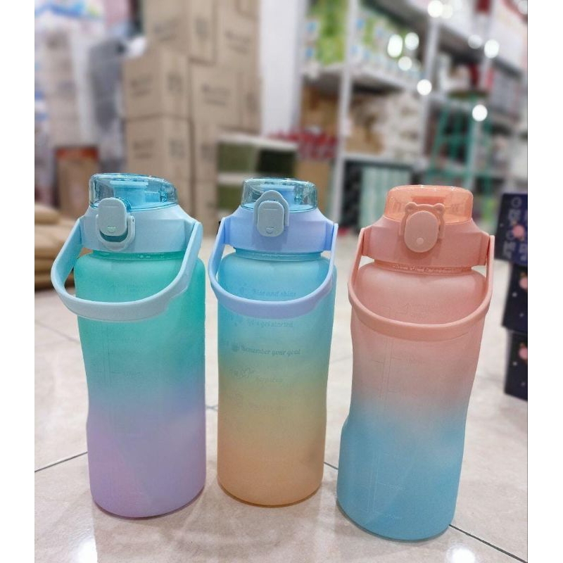 Botol gradasi 2 liter super cantik botol minum gradasi