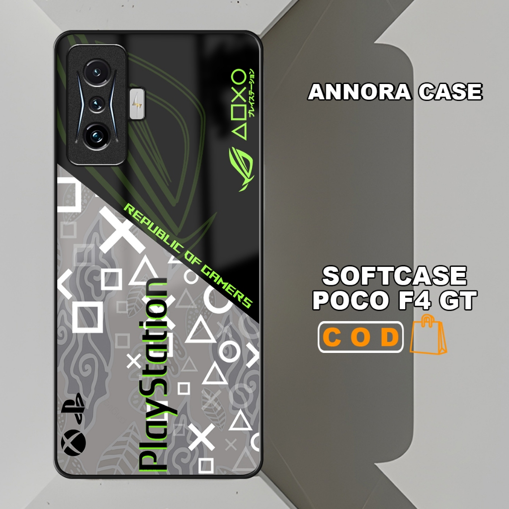Softcase Gamer Case Pelindung hp Poco F4 / F4 GT Poco M5 Poco M4 Pro Poco C40  Poco M3 Pro 5G Poco X