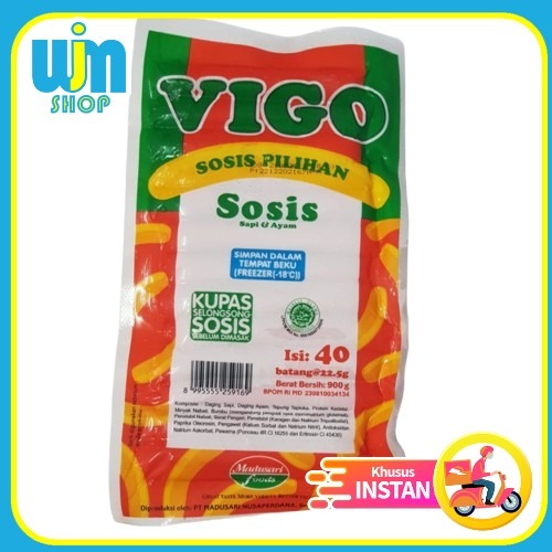 

Sosis Vigo Sapi dan Ayam Halal 900 gram Makanan Beku WJM Shop Makassar