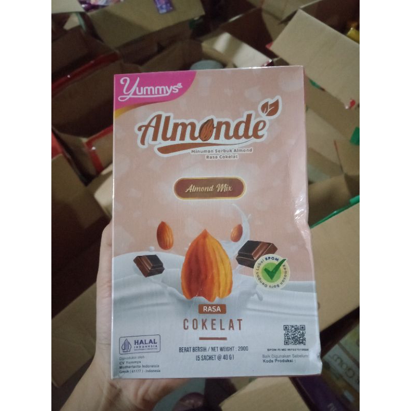 

Almonde yummys minuman serbuk almond mix 200gr(5sachet@40g)