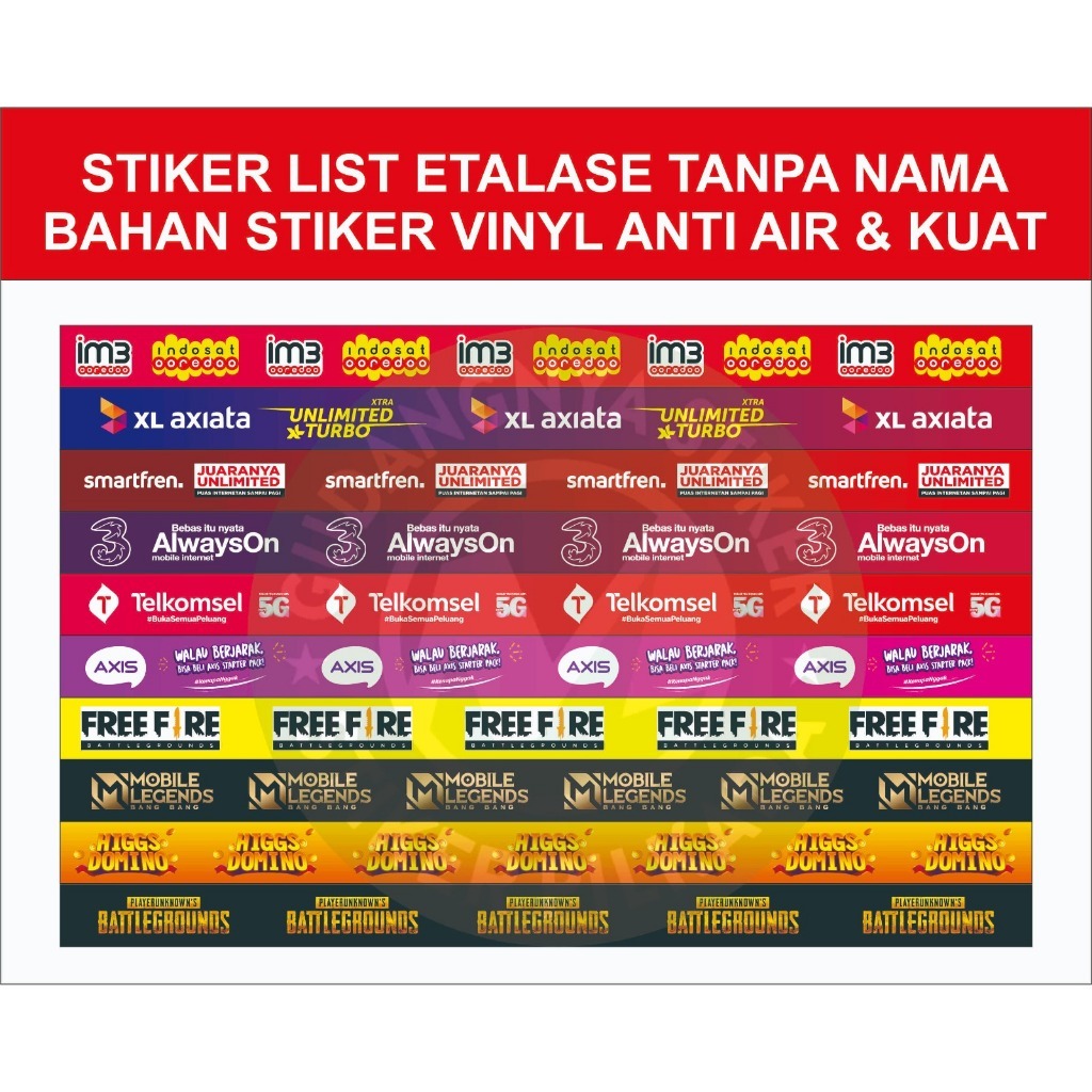 

STIKER VINYL LIST ETALASE KECIL TANPA NAMA (DIJUAL SATUAN)