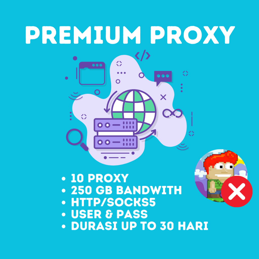 PROXY PREMIUM HIGH SPEED HTTP/SOCKS5 ECERAN