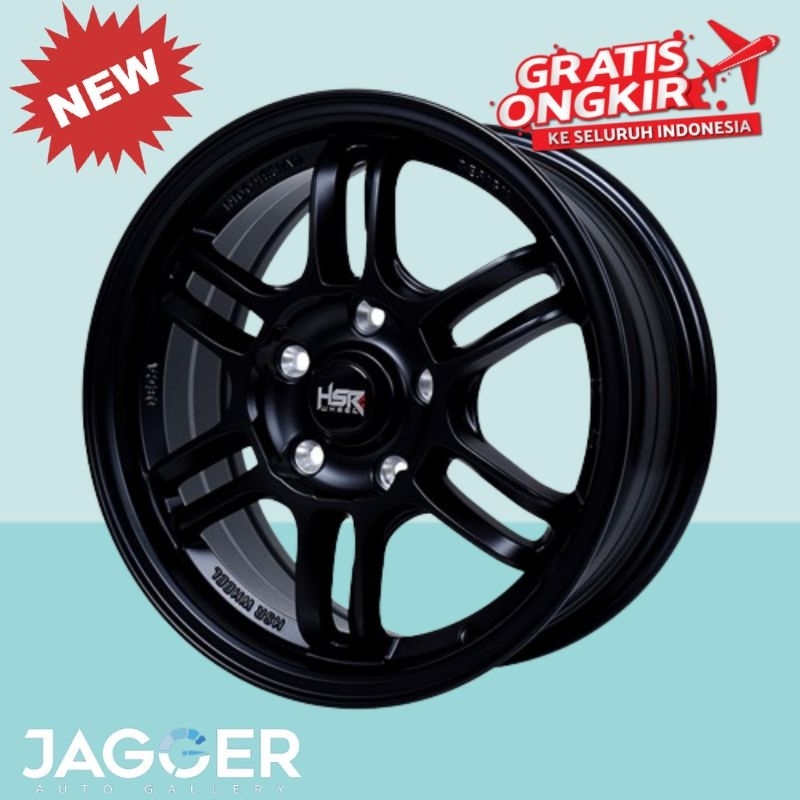 Velg mobil hsr aeri ring 15 black pcd 5x114,3