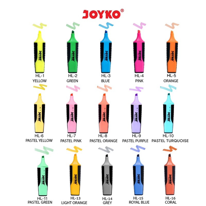 

Joyko Highlighter / Penanda Berwarna