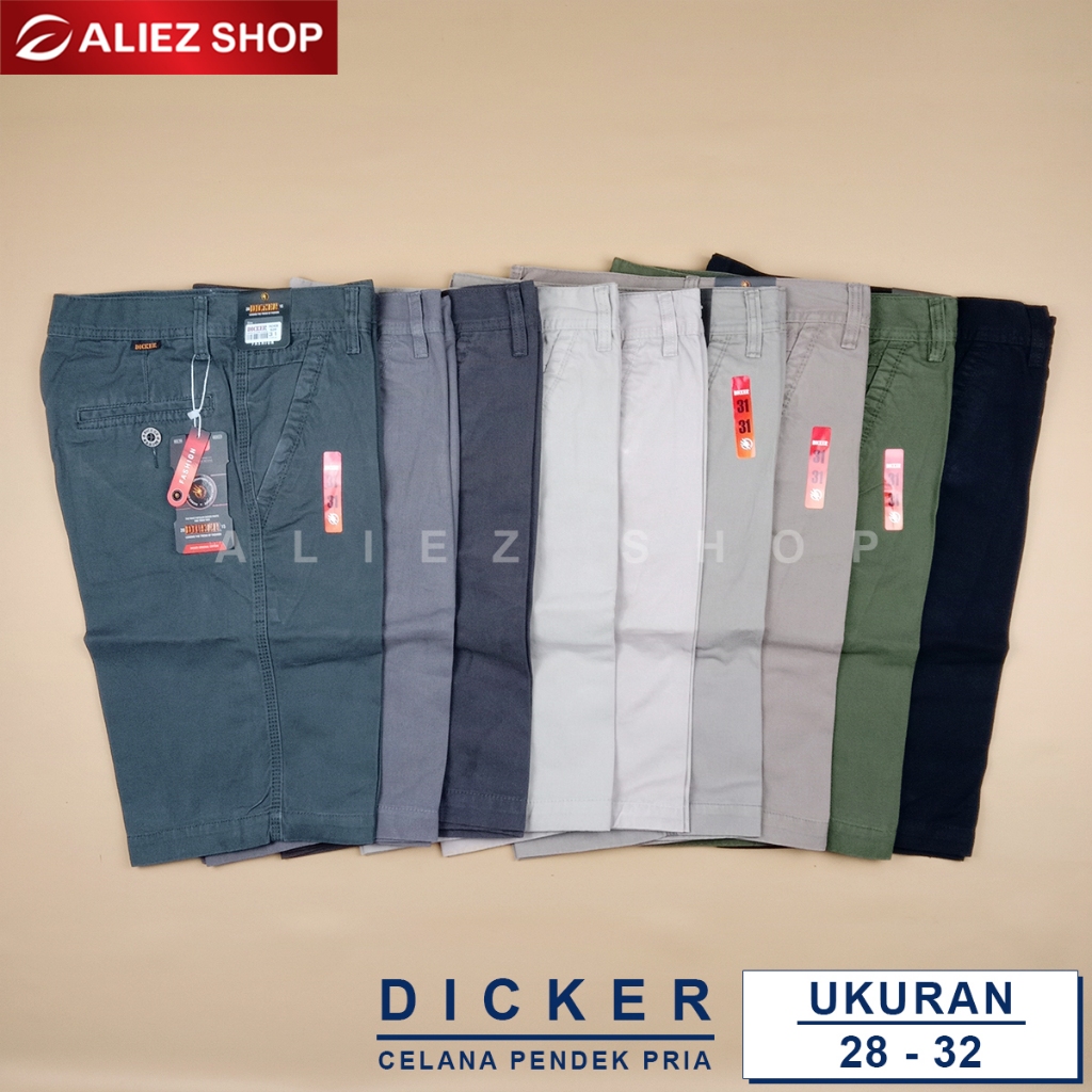DICKER Celana Pendek Pria Distro Kasual Premium