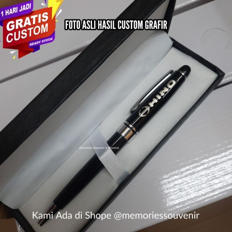 

Pen Metal Model MB + Gratis Custom Grafir Logo | pen souvenir besi pen metal cetak logo pen souvenir cetak nama
