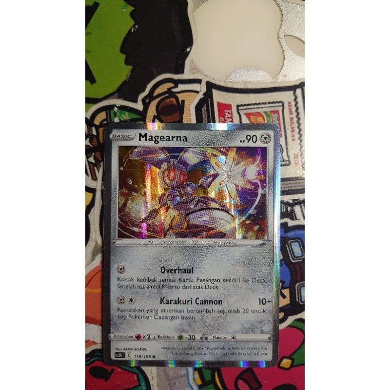 Kartu Pokemon / TCG pokemon Indonesia version. magearna Hologram