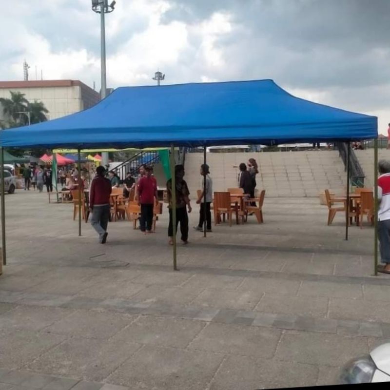 tenda lipat super premium uk 3x6 keteblan besi 1,4mm