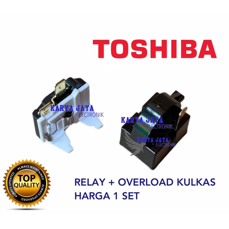 SBD Relay Ptc Overload Kulkas Toshiba 1 pintu  rilai kulkas Toshiba 1 Pintu  J