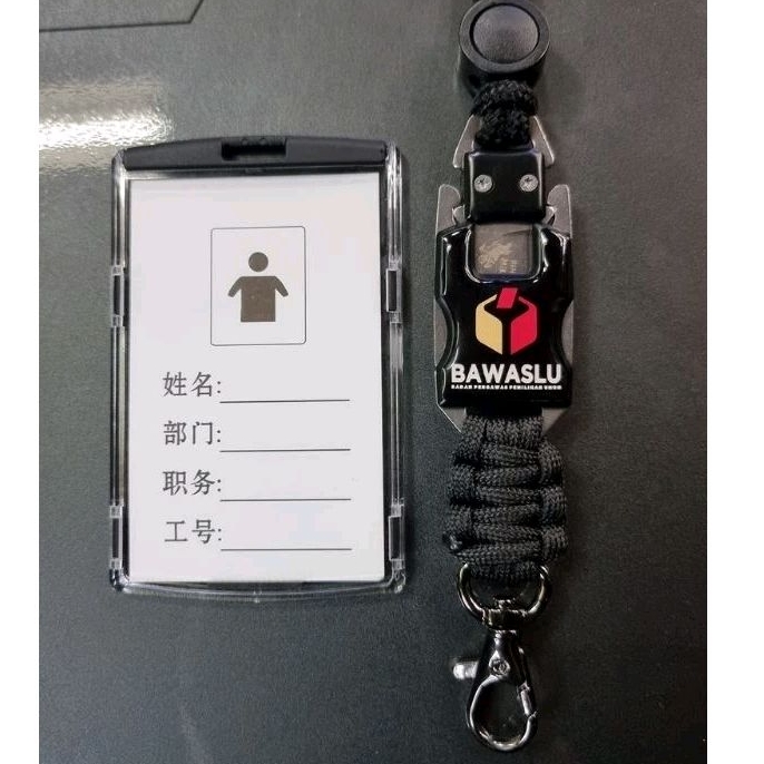 

Tali gantungan id logo BAWASLU plus cover id
