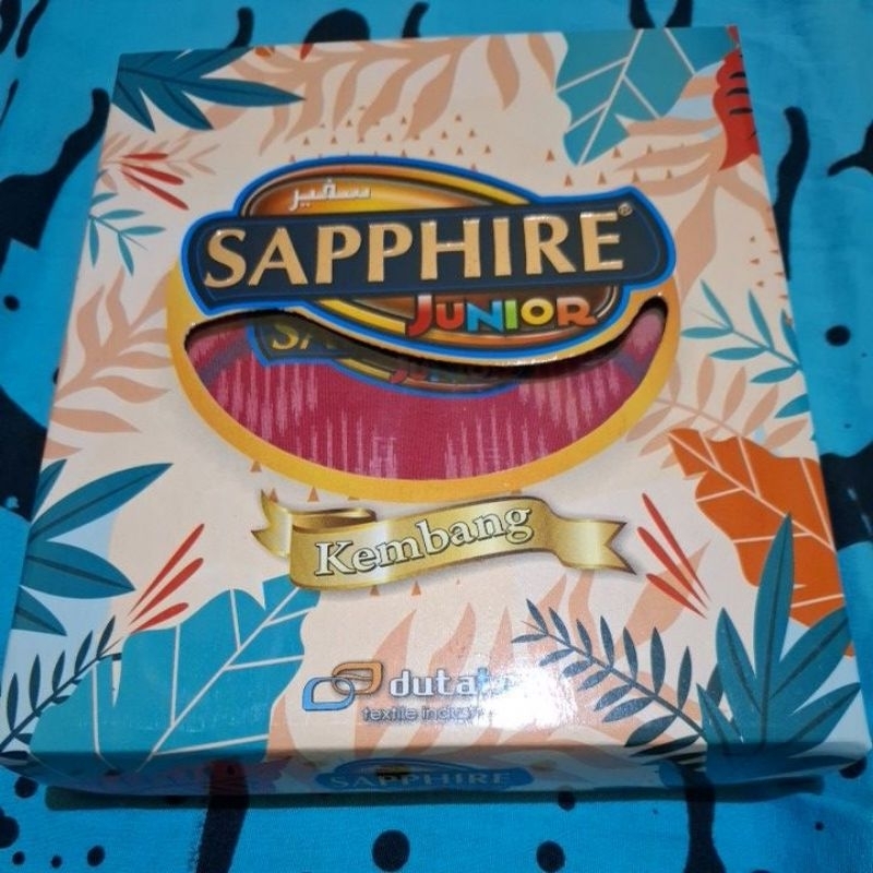 SARUNG SAPPHIRE ANAK MOTIF KEMBANG