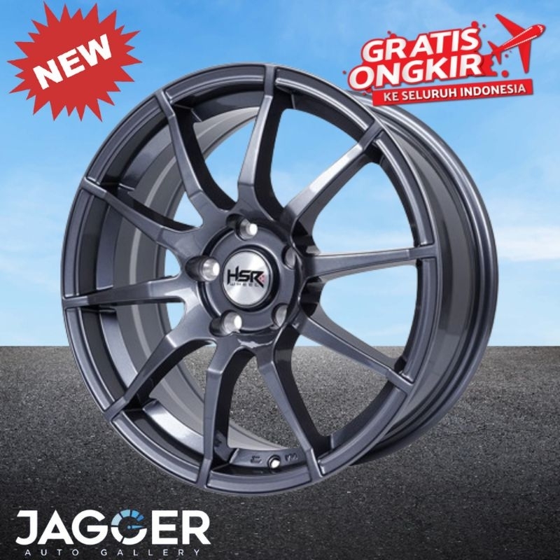 Velg hsr ring 17 wakayama lebar 7 pcd 5x114,3 glossy grey