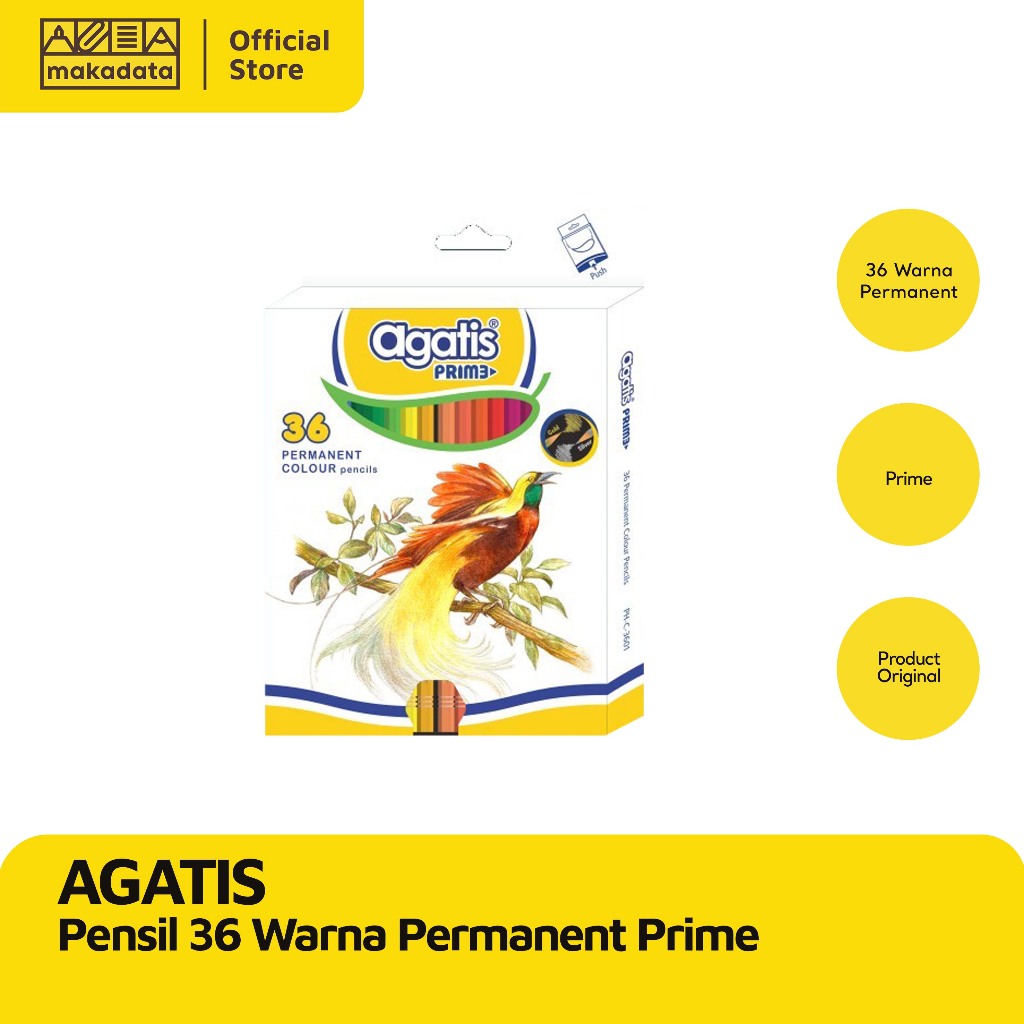 

COLOUR PENCIL / PENSIL WARNA AGATIS PRIME 36 WARNA PANJANG MURAH