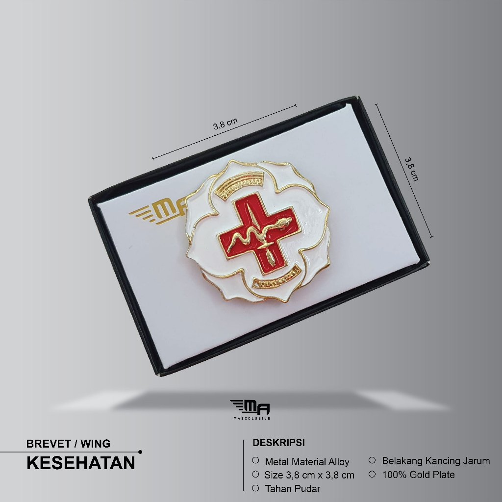 WING PAL KESEHATAN BREVET BRIVET PAL KESEHATAN KOPASSUS PIN