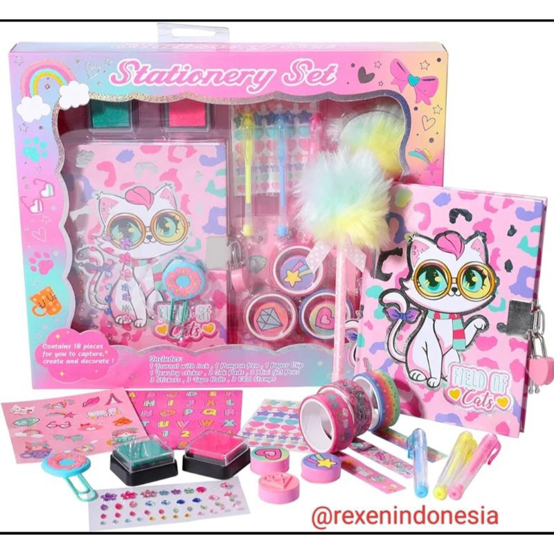 

Ay00! Rexen Stationery Set Alat Tulis Fancy Anak Perempuan