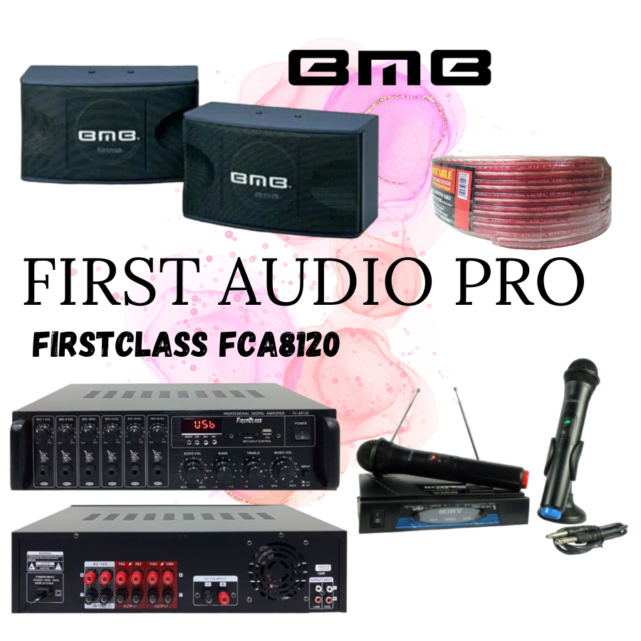 Paket karaoke 8 bmb cs450v + ampli Firstclass Fca8120 Original BMB