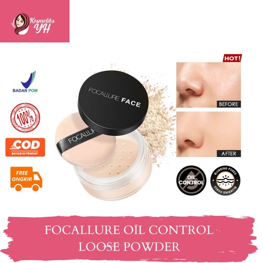 FOCALLURE LOOSE POWDER ATAU ATAU BEDAK TABUR FOCALLURE DAN BEDAK FOCALLURE