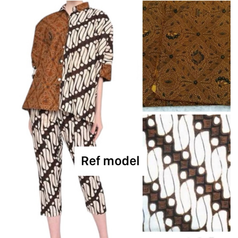 setelan wanita batik lurik