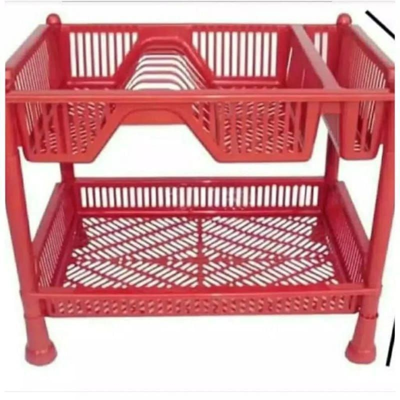 RAK PIRING PLASTIK/RAK PIRING PLASTIK MURAH/RAK PIRING SUSUN 2/RAK