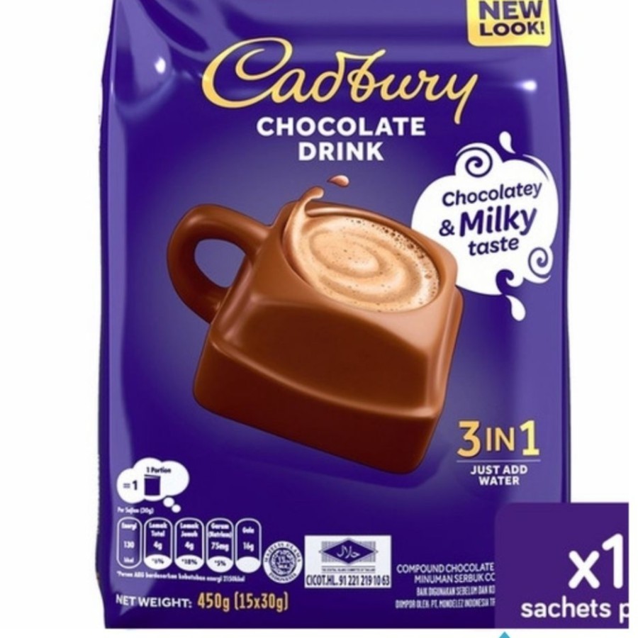 

Cadbury / Cadburry Malaysia / Minuman Coklat Isi 13 sachet