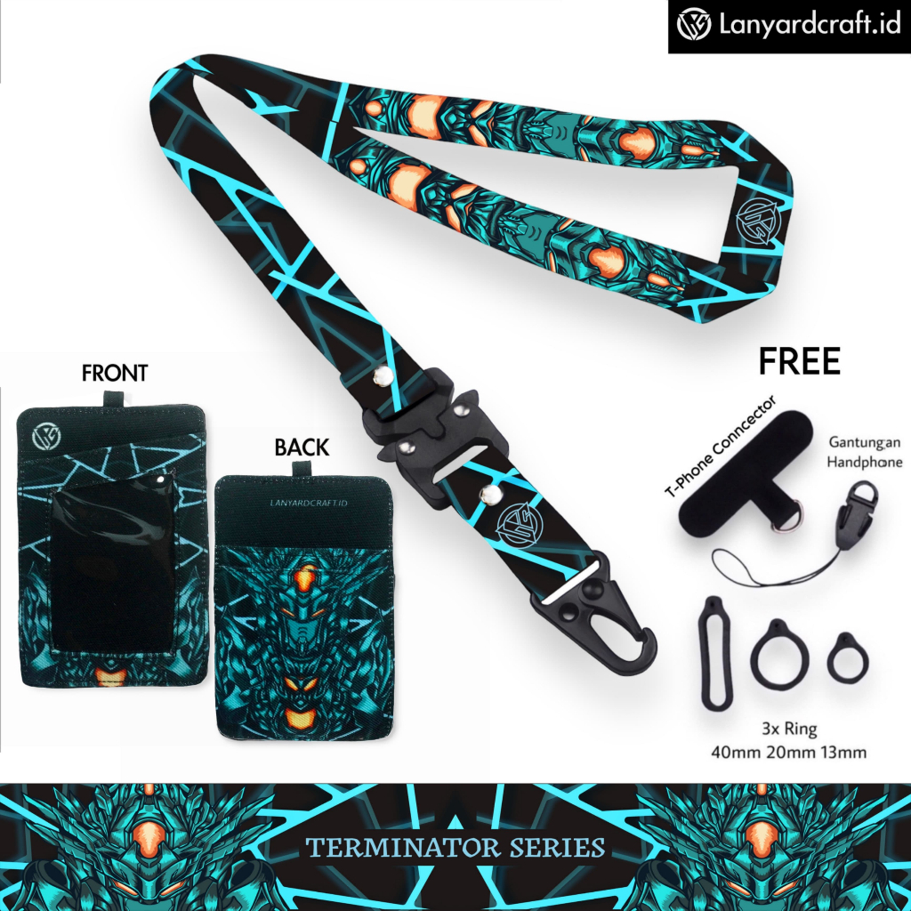 

LC.ID Lanyard Craft Terminator V2 Gantungan Tali Holder Card Printing - Terminator Series