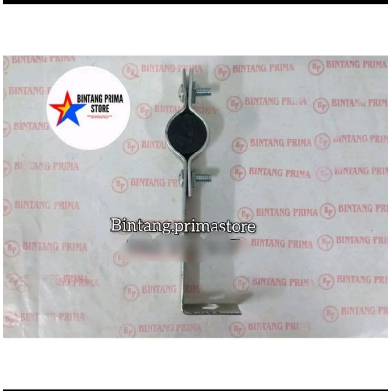 Klem L Besar / Klem Kabel BC / Klem L Tower + Karet Bahan Besi