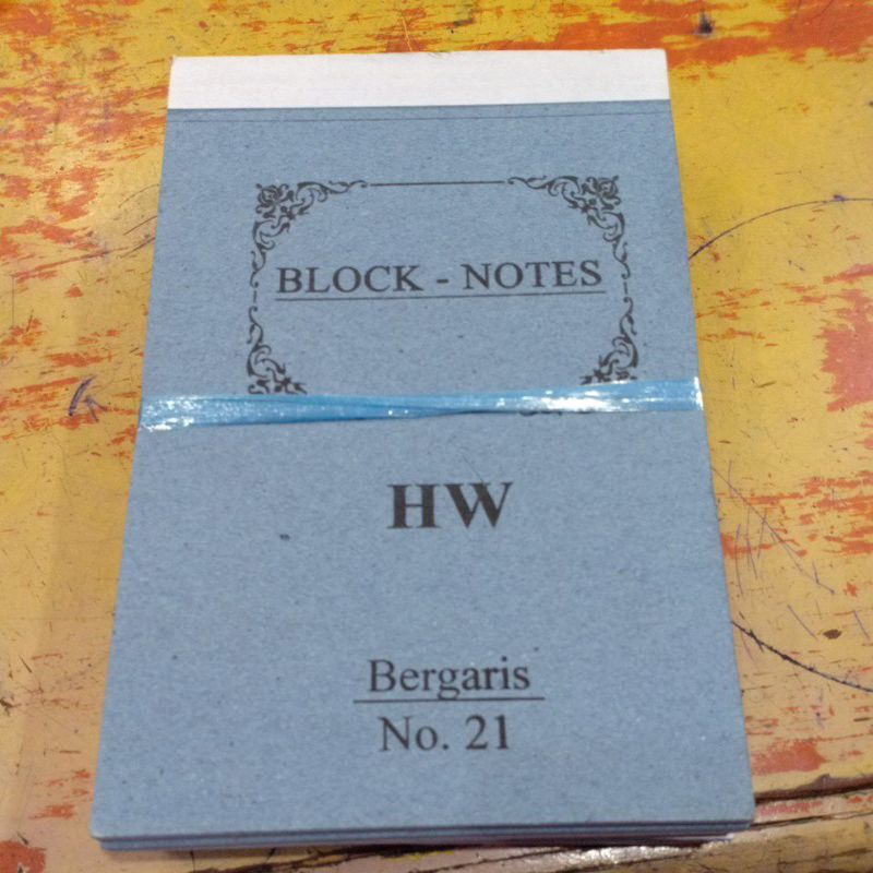 

Block Notes HW Bergaris No.21 (12Pcs)