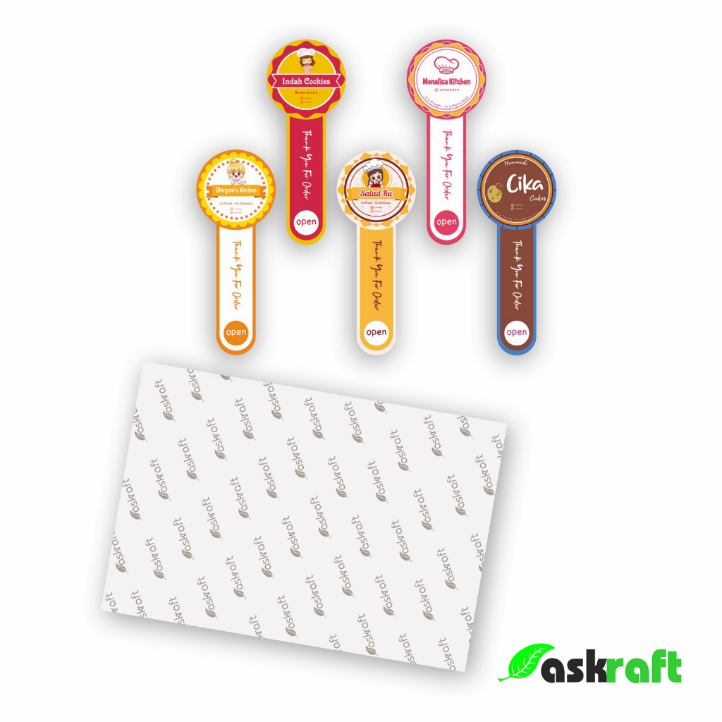 

Askraft Cetak Stiker Label Segel Botol & Toples Kue Kering